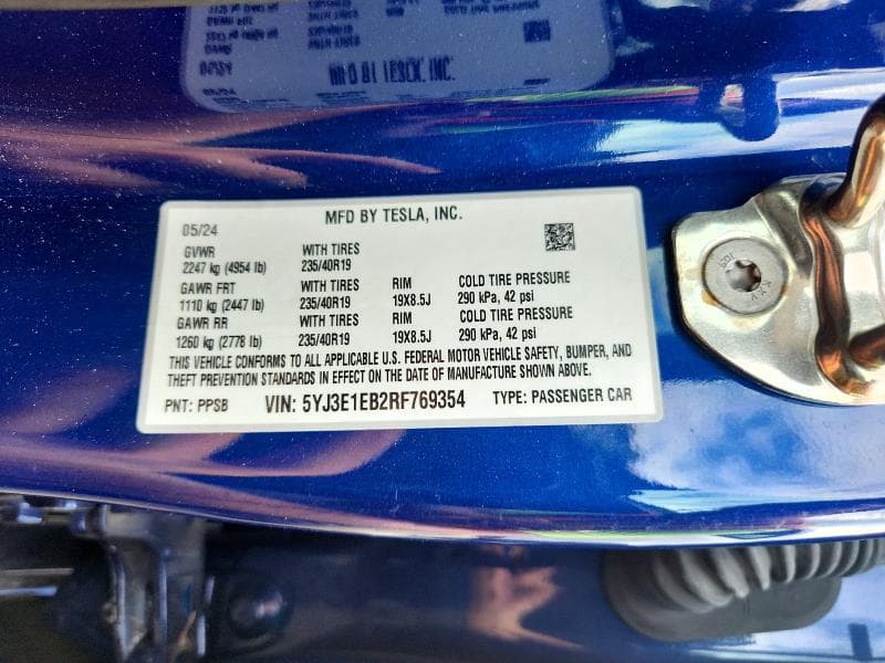 2024 TESLA MODEL 3 13