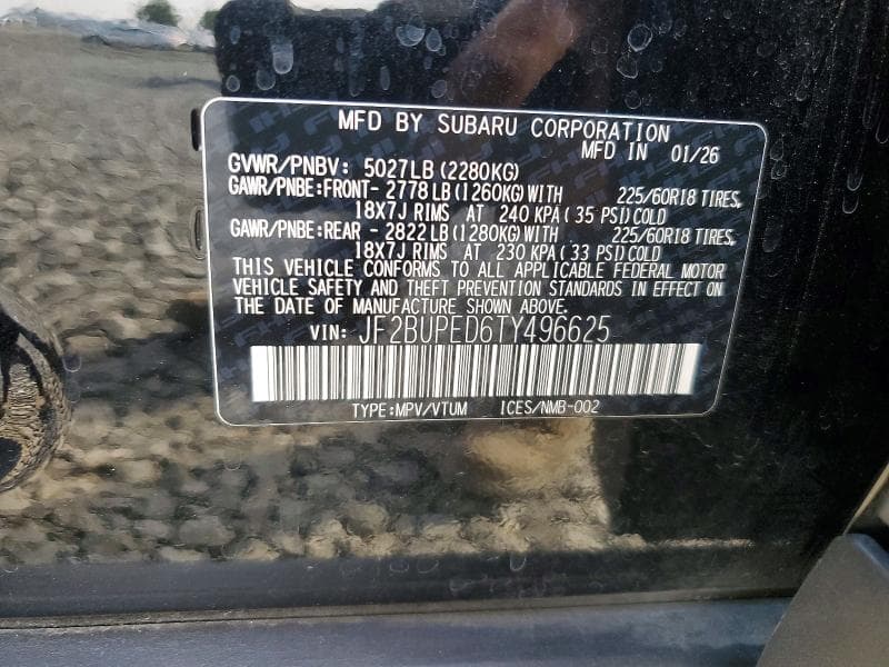 2026 SUBARU OUTBACK TOURING 13