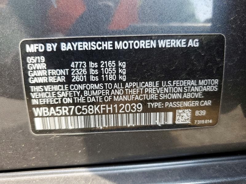 2019 BMW 330XI 12