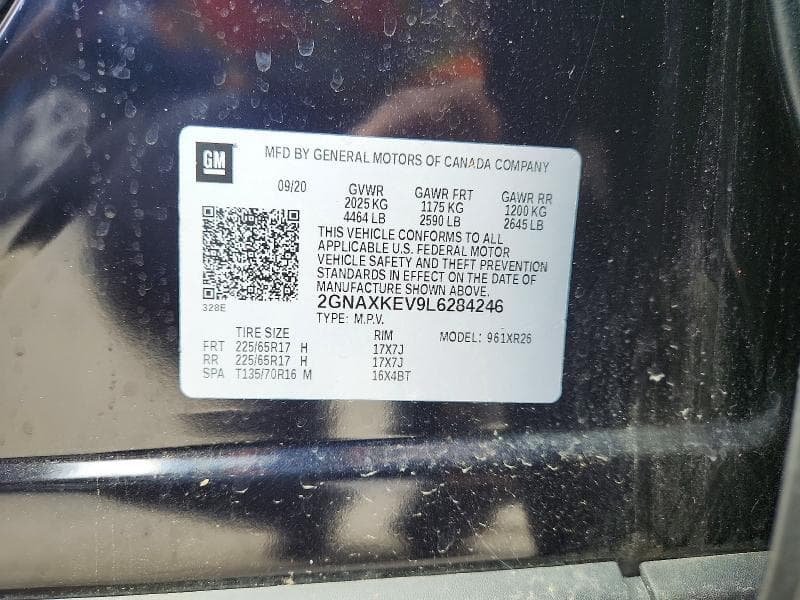 2020 CHEVROLET EQUINOX LT 13