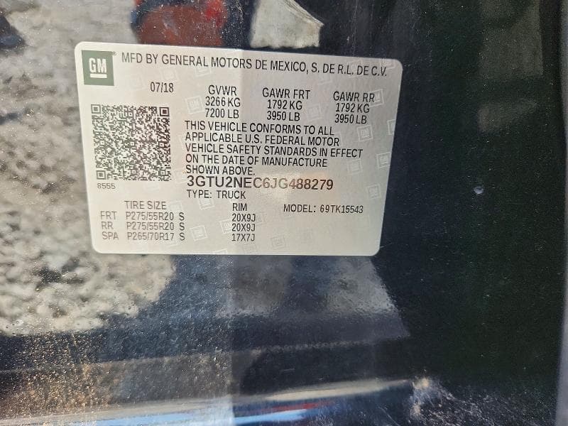 2018 GMC SIERRA K1500 SLT 12