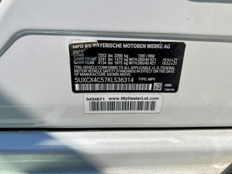 2019 BMW X7 XDRIVE50I XDRIVE50I 11