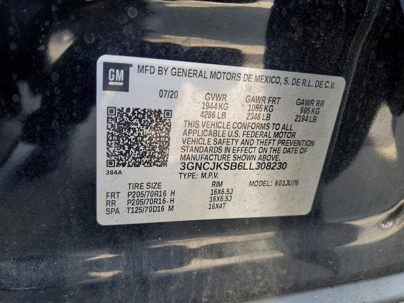 2020 CHEVROLET TRAX LS 14