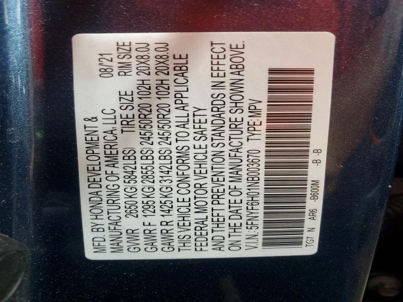 2022 HONDA PILOT ELITE 14