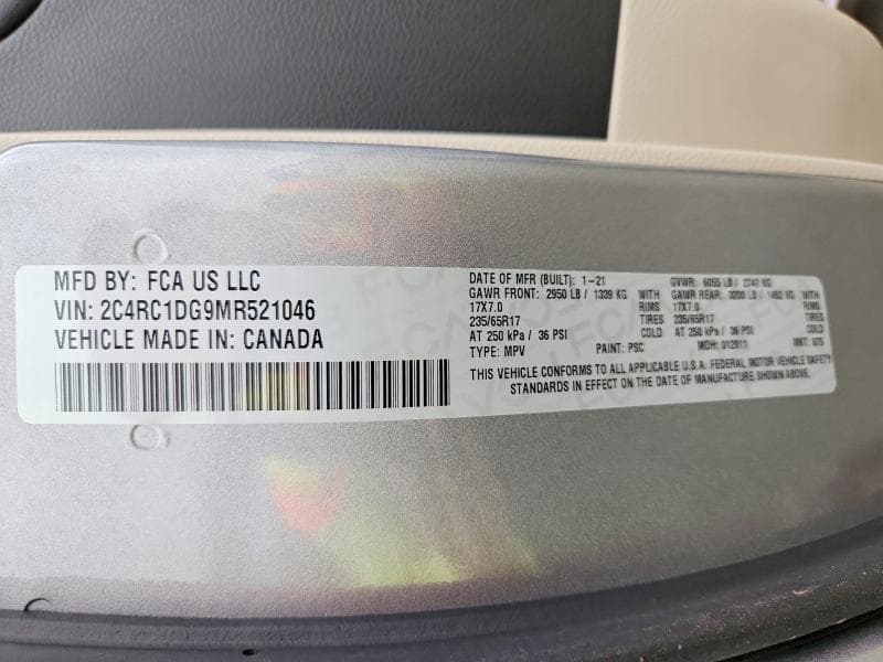 2021 CHRYSLER VOYAGER LXI 13