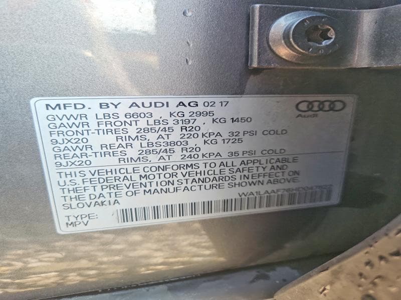 2017 AUDI Q7 PREMIUM PLUS 13