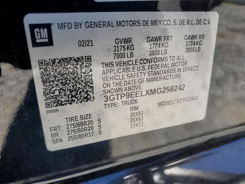 2021 GMC SIERRA K1500 AT4 12