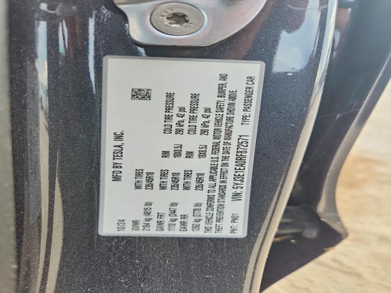 2024 TESLA MODEL 3 12
