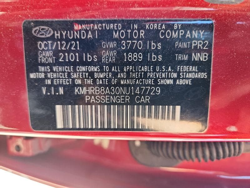 2022 HYUNDAI VENUE SE 12