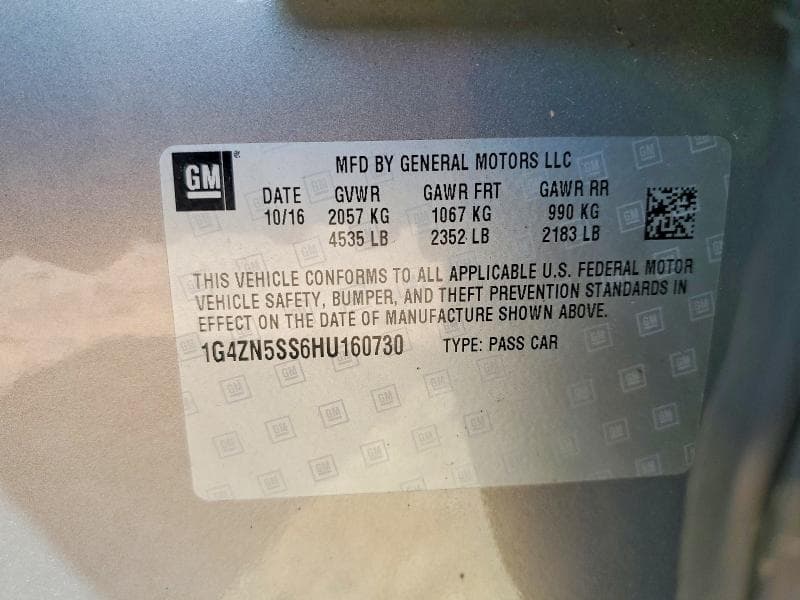 2017 BUICK LACROSSE PREFERRED 12