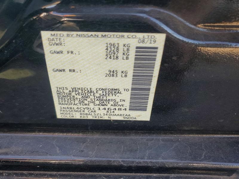 2020 NISSAN ALTIMA SR 12