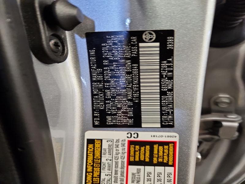 2019 TOYOTA AVALON TOURING 12