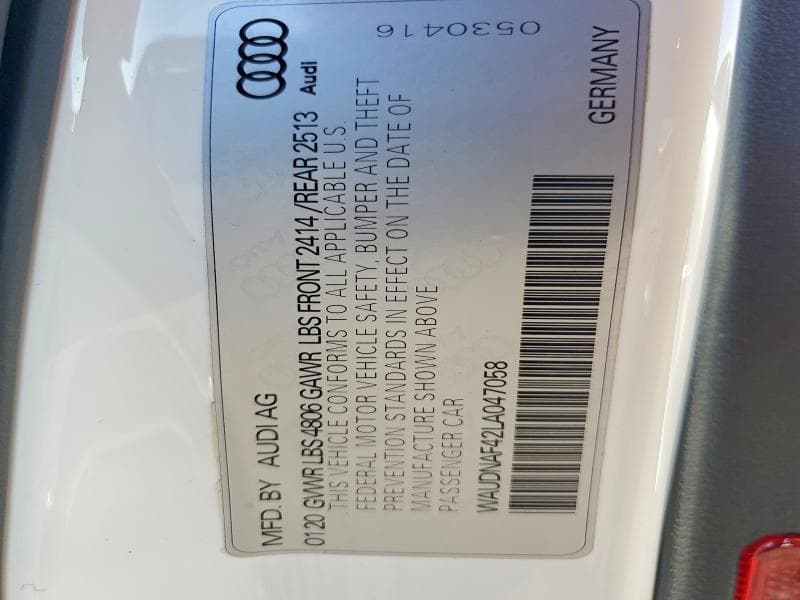 2020 AUDI A4 PREMIUM 13
