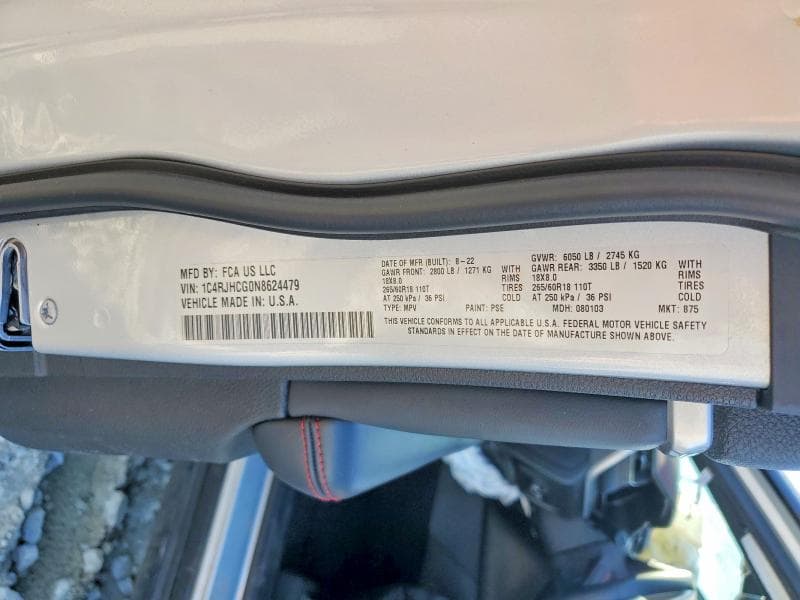 2022 JEEP GRAND CHEROKEE TRAILHAWK 13