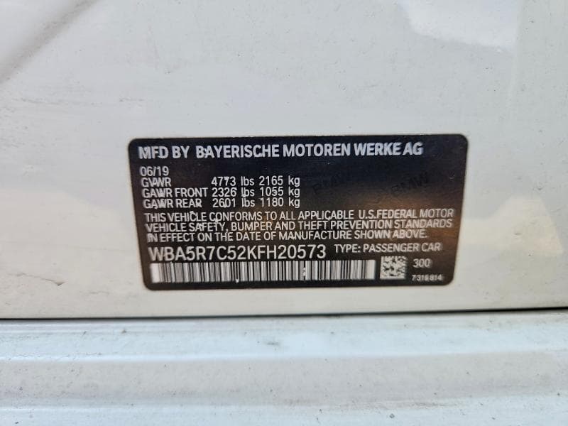 2019 BMW 330XI 12