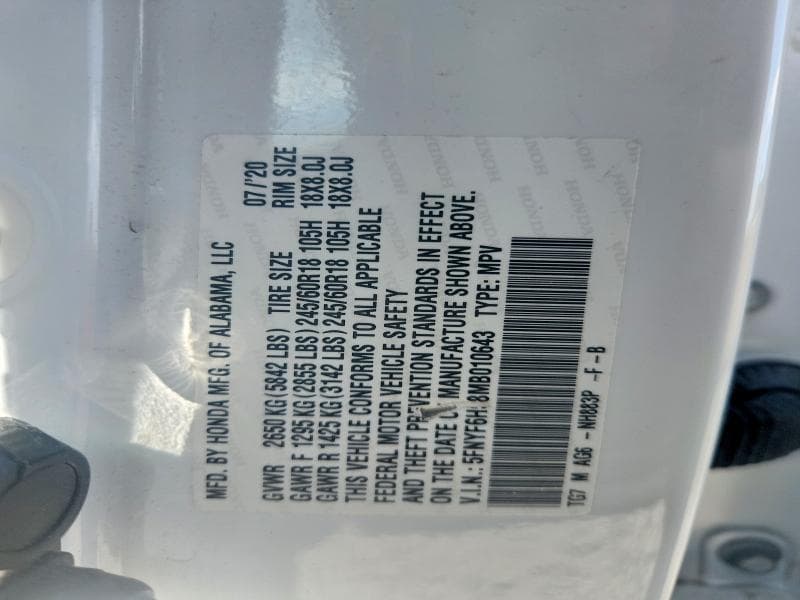 2021 HONDA PILOT EXL 14