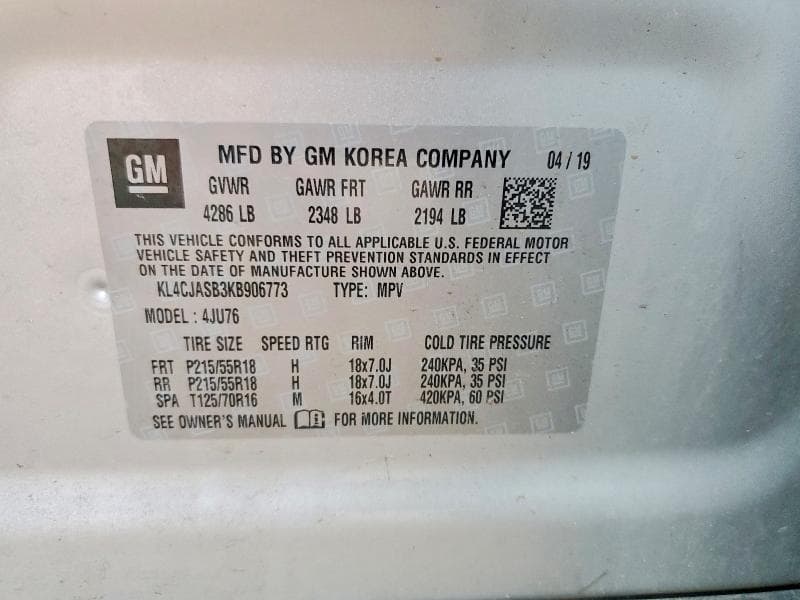 2019 BUICK ENCORE PREFERRED 14