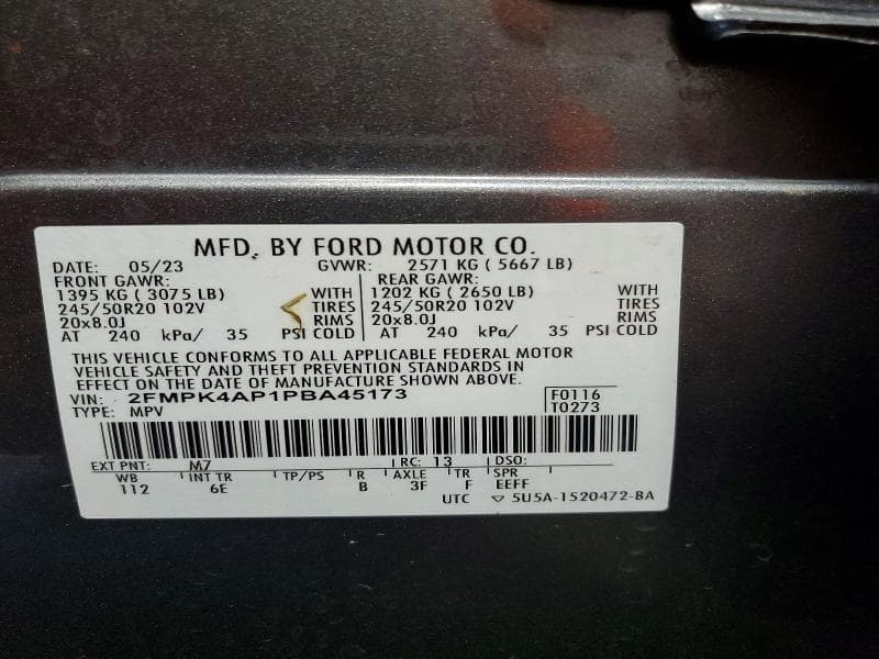 2023 FORD EDGE ST 12