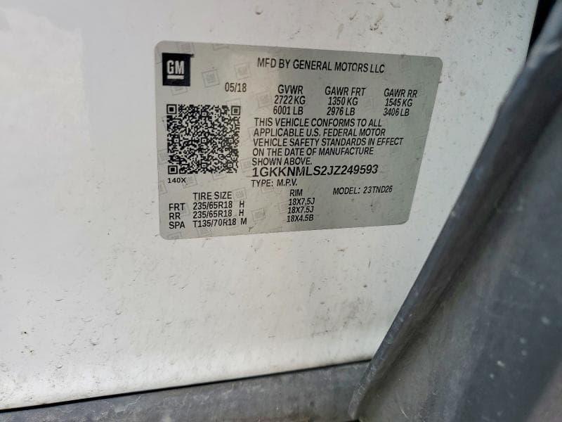 2018 GMC ACADIA SLT-1 13