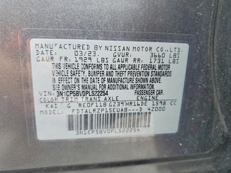 2023 NISSAN KICKS S 13