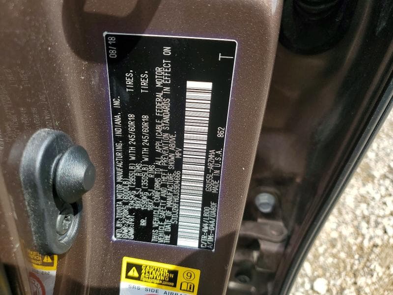 2018 TOYOTA HIGHLANDER XLE 13