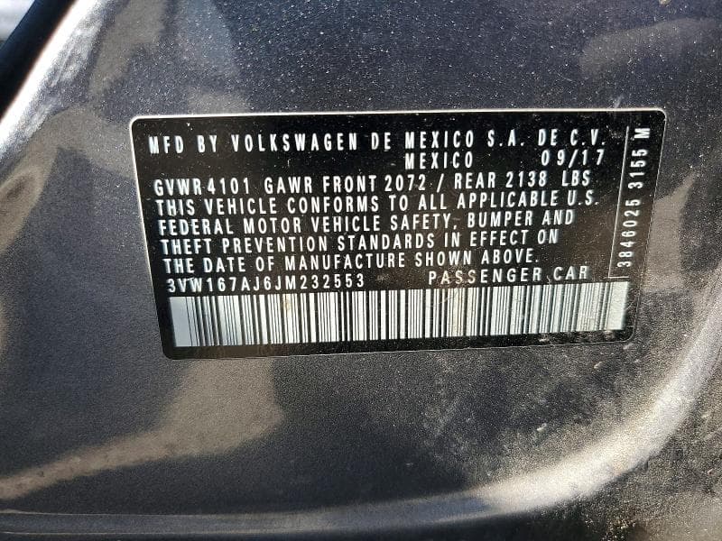 2018 VOLKSWAGEN JETTA S 12