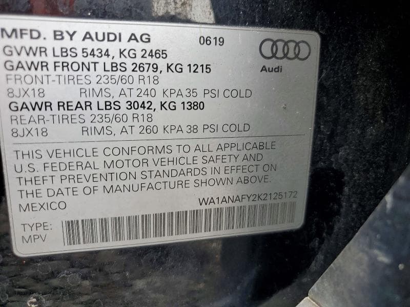 2019 AUDI Q5 PREMIUM 13