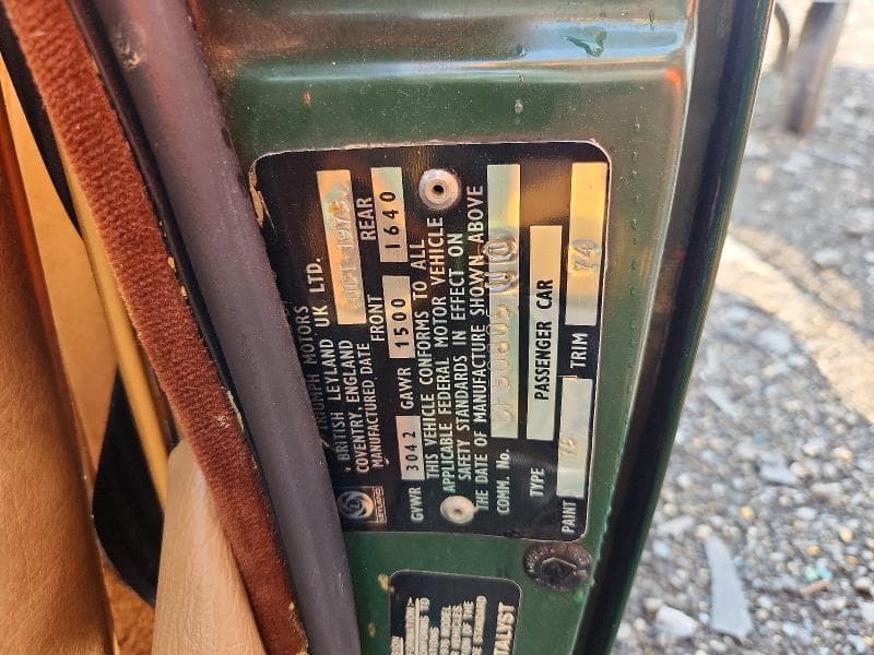 1976 TRIUMPH CAR TR6 12