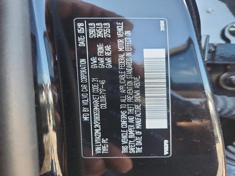 2019 VOLVO S90 T6 INSCRIPTION 12