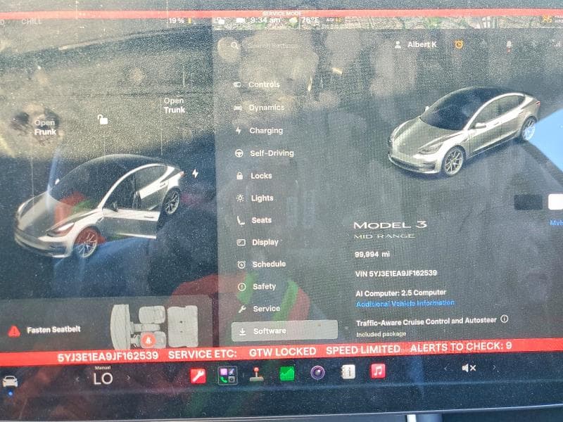2018 TESLA MODEL 3 9
