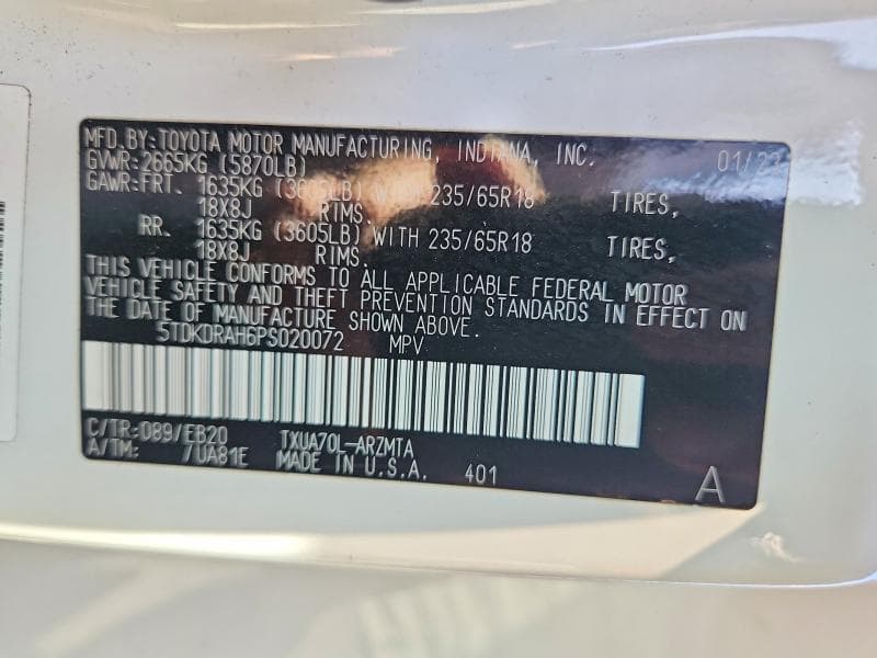 2023 TOYOTA HIGHLANDER 13