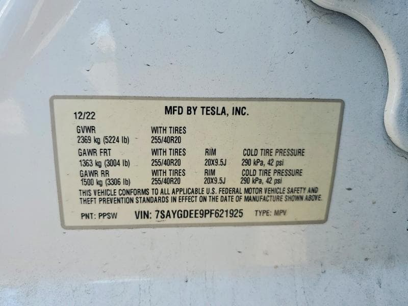 2023 TESLA MODEL Y 12