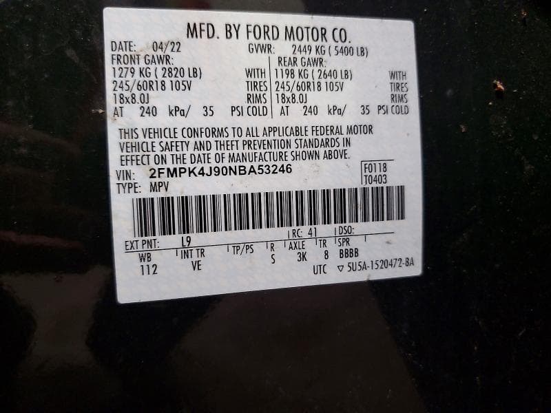 2022 FORD EDGE SEL 14