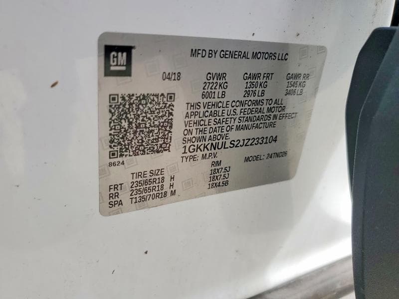 2018 GMC ACADIA SLT-1 13