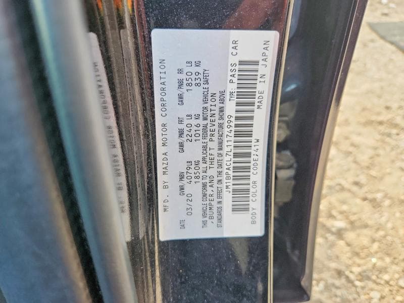 2020 MAZDA 3 SELECT 12