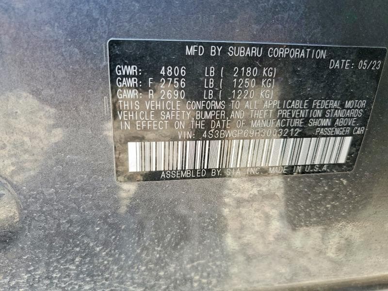 2024 SUBARU LEGACY TOURING XT 13