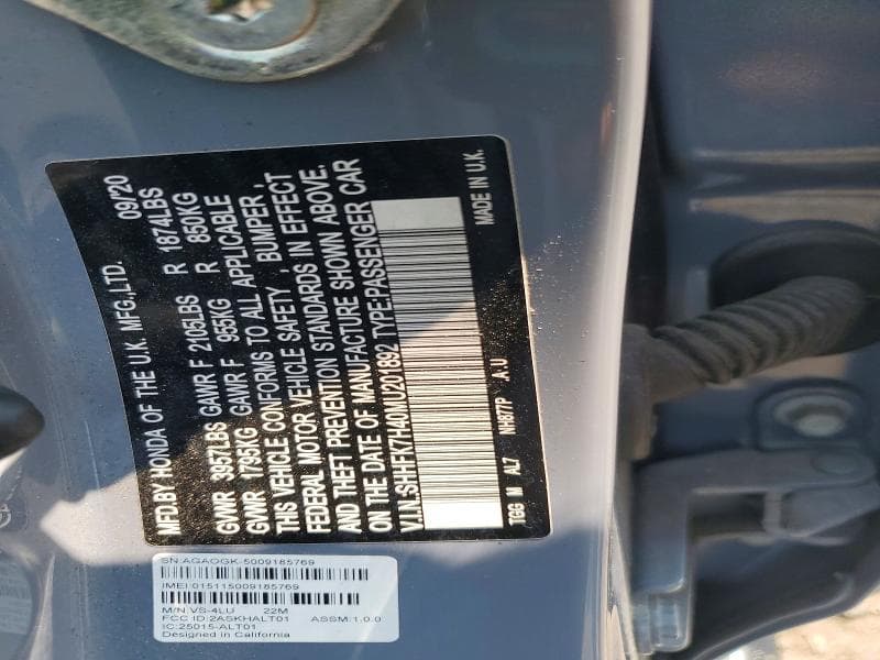 2021 HONDA CIVIC SPORT 13