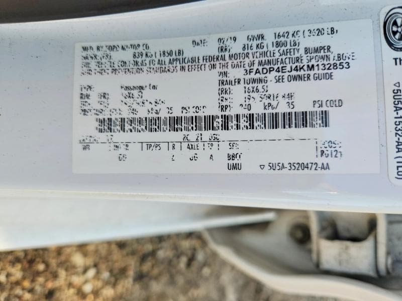 2019 FORD FIESTA SE 13