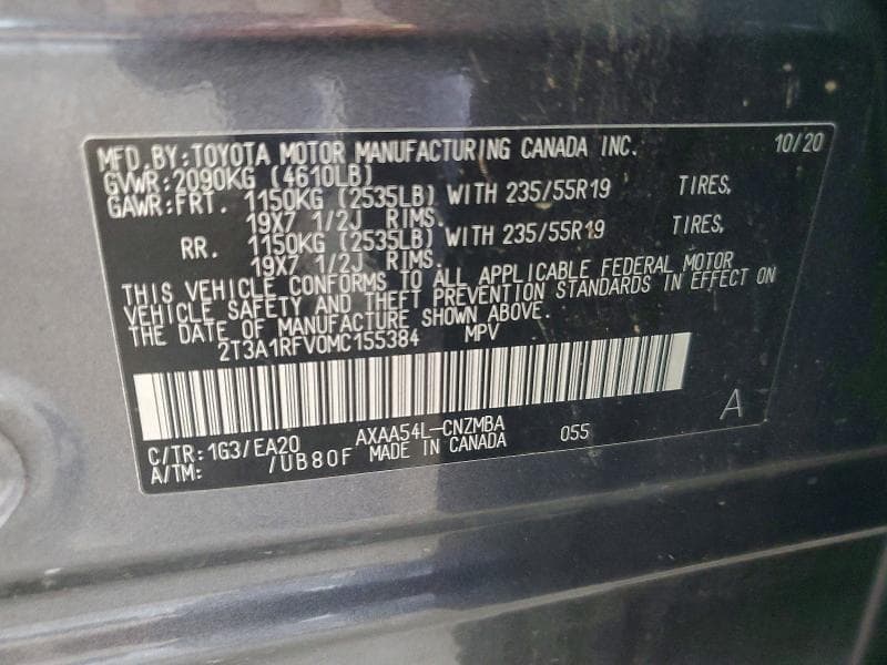 2021 TOYOTA RAV4 XLE PREMIUM 12