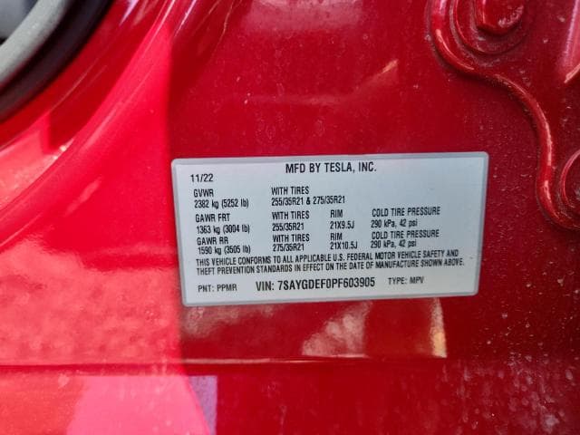 2023 TESLA MODEL Y 12