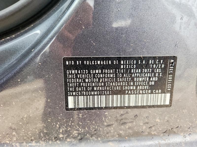 2021 VOLKSWAGEN JETTA S 12