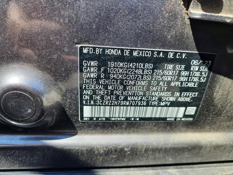 2024 HONDA HR-V EXL 13