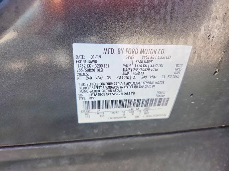 2019 FORD EXPLORER SPORT 13