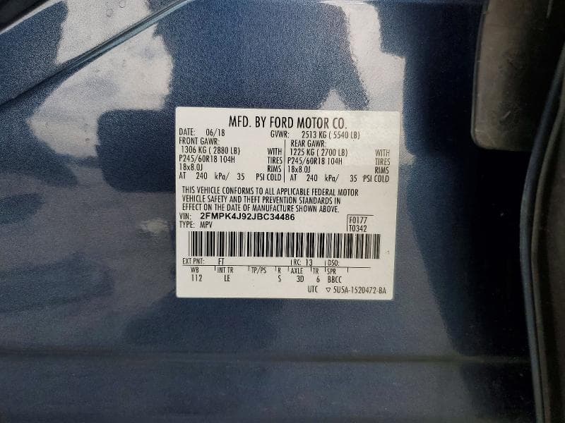 2018 FORD EDGE SEL 13
