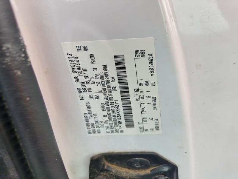 2019 FORD F150 12