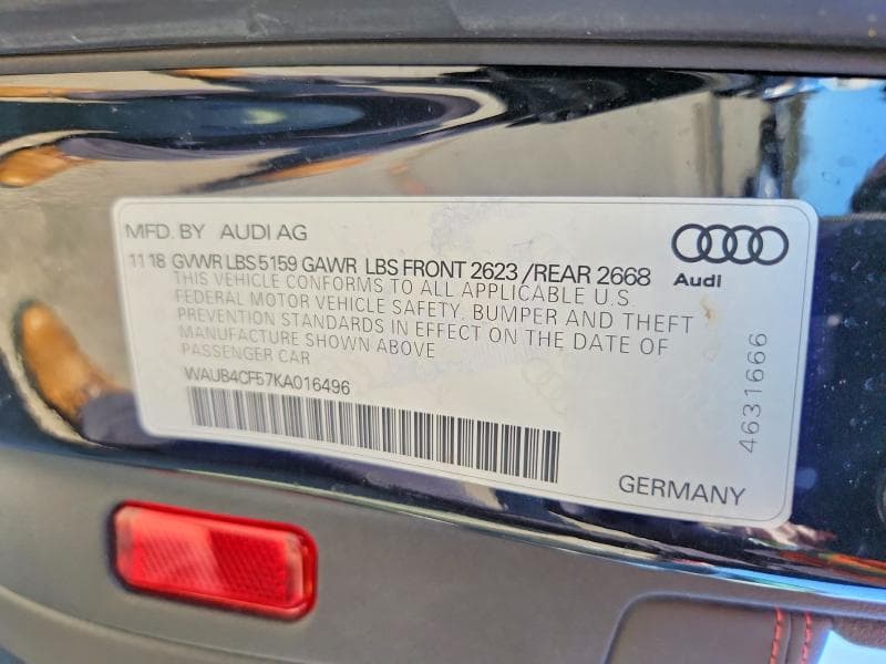 2019 AUDI S5 PREMIUM PLUS 13