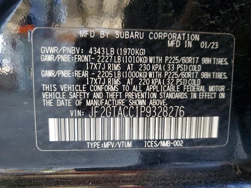 2023 SUBARU CROSSTREK PREMIUM 12