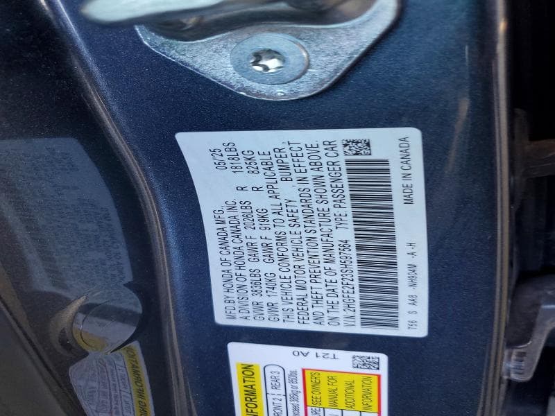 2025 HONDA CIVIC LX 12
