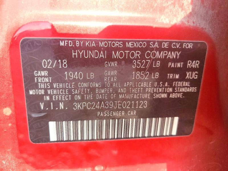 2018 HYUNDAI ACCENT SE 12