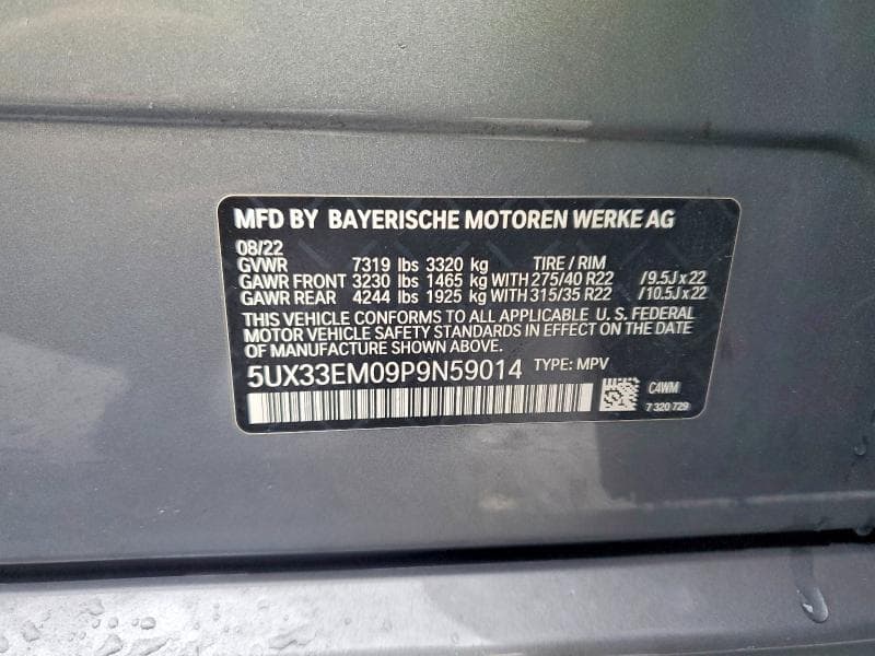 2023 BMW X7 M60I 13
